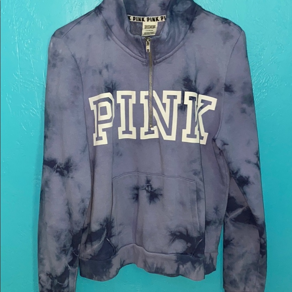 PINK , purple tie dye hoodie